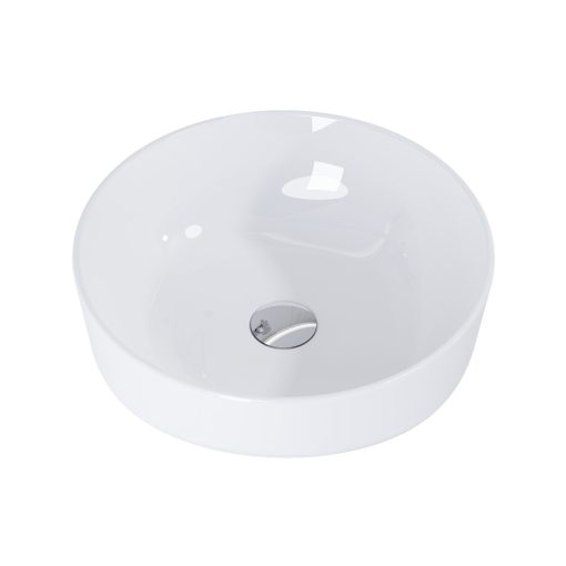 HD Lily White 42 cm széles pultra ültethető hófehér porcelán mosdótál