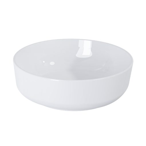 HD Lily White 42 cm széles pultra ültethető hófehér porcelán mosdótál