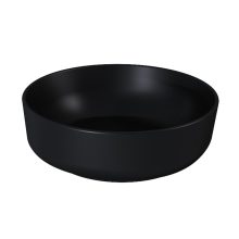 HD Lily Matt Black 42 cm széles pultra ültethető matt fekete porcelán mosdótál