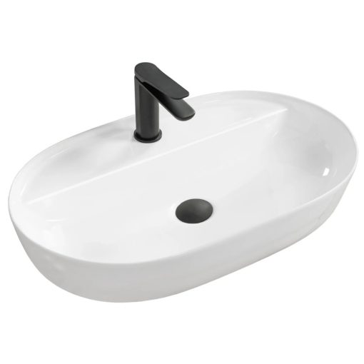 HD Arizona White 50 cm széles pultra ültethető hófehér porcelán mosdótál