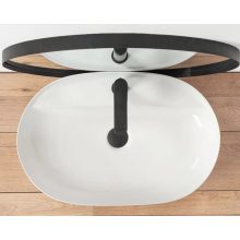 HD Arizona White 60 cm széles pultra ültethető hófehér porcelán mosdótál