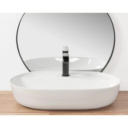 HD Arizona White 60 cm széles pultra ültethető hófehér porcelán mosdótál