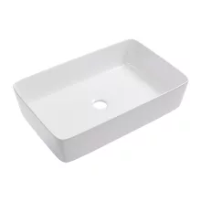 HD Velar White 50 cm széles pultra ültethető hófehér porcelán mosdótál