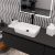 HD Velar White 50 cm széles pultra ültethető hófehér porcelán mosdótál