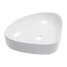 HD Ona White 50 cm széles pultra ültethető hófehér porcelán mosdótál