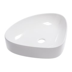   HD Ona White 50 cm széles pultra ültethető hófehér porcelán mosdótál