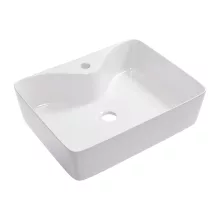 HD Goya White 48 cm széles pultra ültethető hófehér porcelán mosdótál