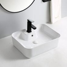 HD Bella 51 cm széles pultra ültethető hófehér porcelán mosdó