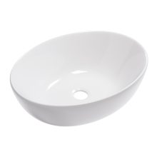 HD Pasana White 50 cm széles pultra ültethető hófehér porcelán mosdótál