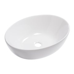   HD Pasana White 50 cm széles pultra ültethető hófehér porcelán mosdótál