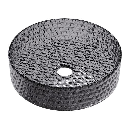 HD Aura Dark 39 cm széles pultra ültethető sötétített üveg mosdótál