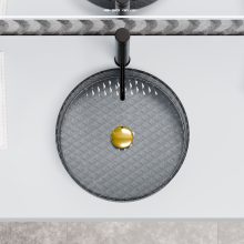 HD Aura Dark 39 cm széles pultra ültethető sötétített üveg mosdótál