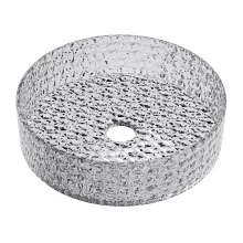 HD Aura Transparent 39 cm széles pultra ültethető átlátszó üveg mosdótál