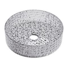   HD Aura Transparent 39 cm széles pultra ültethető átlátszó üveg mosdótál