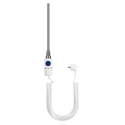 HD Thermo-X1 White 400W elektromos fűtőpatron törölközőszárító radiátorhoz digitális hőfokszabályozóval, fényes fehér