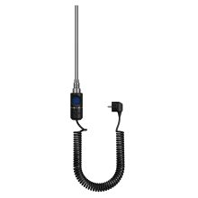 HD Thermo-X1 Black 600W elektromos fűtőpatron törölközőszárító radiátorhoz digitális hőfokszabályozóval, matt fekete