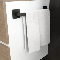   HD Linea Black törölközőtartó, fürdőszobai mosdószekrényekhez