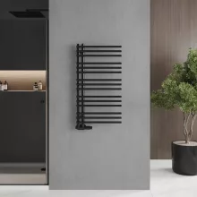 HD Triton Black 1000x500 mm design törölközőszárító radiátor, matt fekete