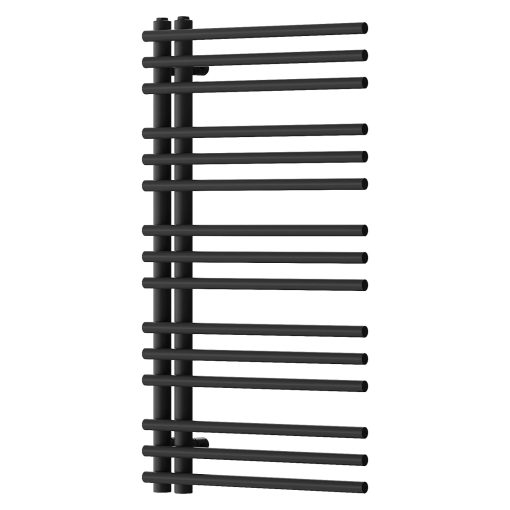 HD Triton Black 1000x600 mm design törölközőszárító radiátor, matt fekete