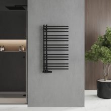 HD Triton Black 1000x600 mm design törölközőszárító radiátor, matt fekete