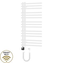   HD Triton White 1000x600 mm smart elektromos design törölközőszárító radiátor 400W-os wifi-s fűtőpatronnal, fényes fehér