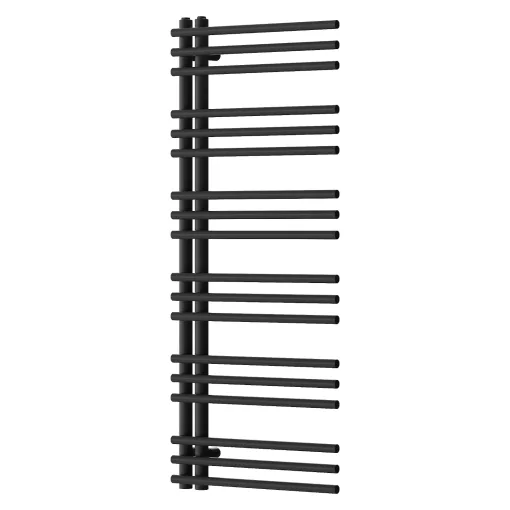 HD Triton Black 1200x500 mm design törölközőszárító radiátor, matt fekete