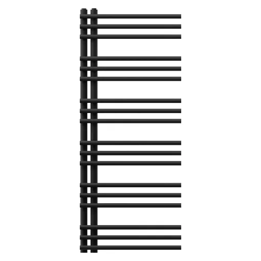 HD Triton Black 1200x500 mm design törölközőszárító radiátor, matt fekete