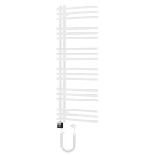 HD Triton White 1200x500 mm smart elektromos design törölközőszárító radiátor 400W-os wifi-s fűtőpatronnal, fényes fehér
