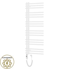   HD Triton White 1200x600 mm elektromos design törölközőszárító radiátor 400W-os fűtőpatronnal, fényes fehér