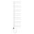 HD Triton White 1400x500 mm smart elektromos design törölközőszárító radiátor 400W-os wifi-s fűtőpatronnal, fényes fehér