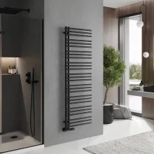 HD Triton Black 1600x500 mm design törölközőszárító radiátor, matt fekete