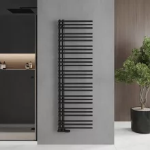 HD Triton Black 1600x600 mm design törölközőszárító radiátor, matt fekete