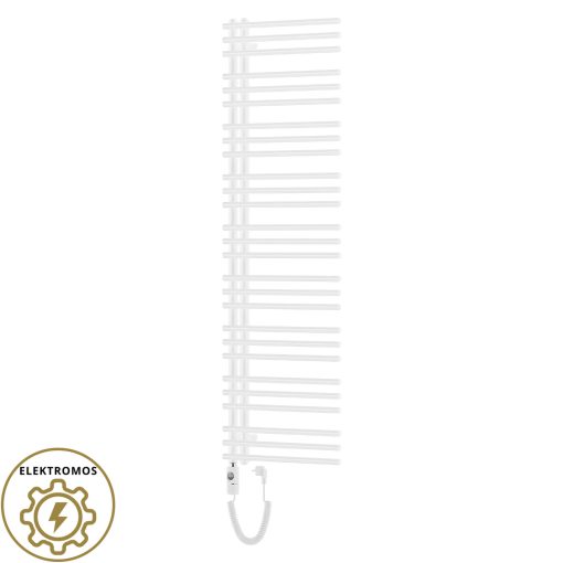 HD Triton White 1600x600 mm elektromos design törölközőszárító radiátor 900W-os fűtőpatronnal, fényes fehér