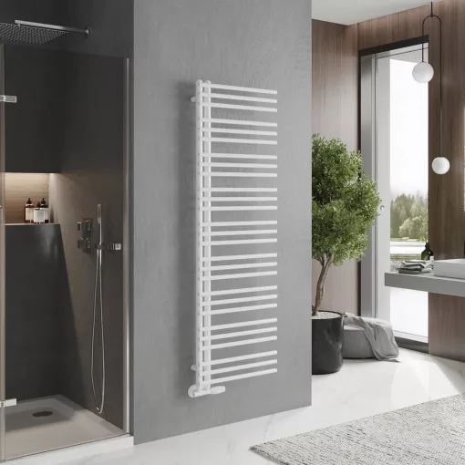 HD Triton White 1600x600 mm design törölközőszárító radiátor, fényes fehér