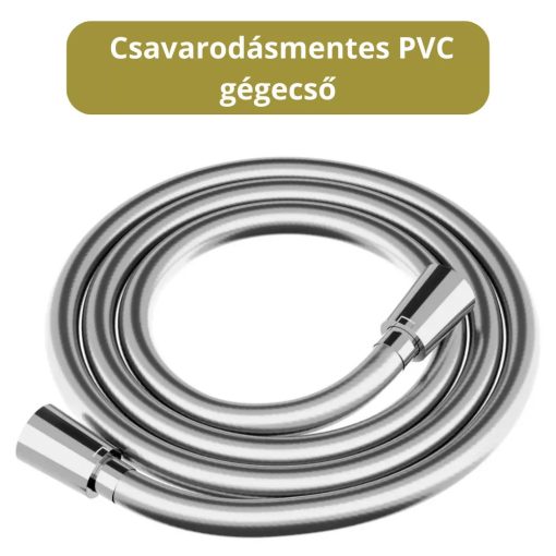 HD Amelia Chrome íves szabadonálló kádtöltő csaptelep elforgatható kifolyócsővel és kézi zuhanyszettel