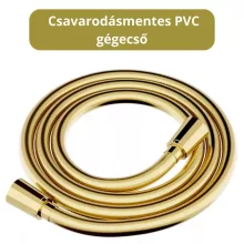 HD Aleta Brushed Gold szálcsiszolt arany szabadonálló kádtöltő csaptelep nyitott cascade kifolyócsővel és kézi zuhanyszettel