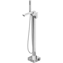   HD Isabel Chrome szögletes szabadonálló kádtöltő csaptelep kézi zuhanyszettel