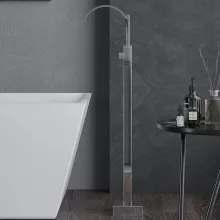 HD Nora Chrome íves szabadonálló kádtöltő csaptelep kézi zuhanyszettel