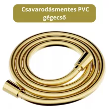 HD Maya Glossy Gold antik arany szabadonálló kádtöltő csaptelep kézi zuhanyszettel