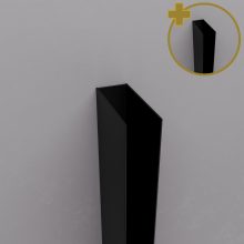 HD X2P fekete toldóprofil csomag, +2x 20 mm, 195 cm magas (Toronto zuhanyajtóhoz, Felix és Nero Duo zuhanykabinhoz)