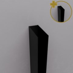   HD X2P fekete toldóprofil csomag, +2x 20 mm, 195 cm magas (Toronto zuhanyajtóhoz, Felix és Nero Duo zuhanykabinhoz)