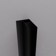   HD-X5-190-BLACK toldóprofil, +20 mm, 190 cm magas (Elio, Dior, Fusion, Moment zuhanykabinokhoz)