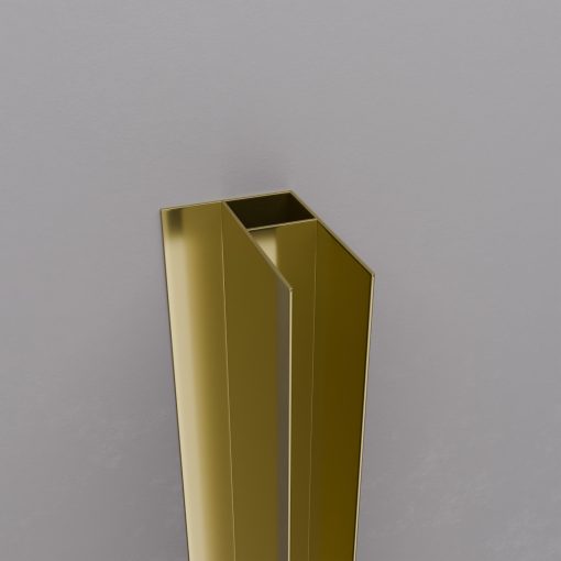 HD-X5-190-GOLD toldóprofil, +20 mm, 190 cm magas (Elio zuhanykabinokhoz)