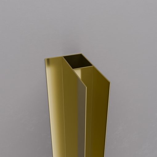 HD-X6-190-GOLD toldóprofil, +30 mm, 190 cm magas (Elio zuhanykabinokhoz)