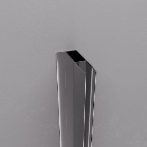 HD XF-01 króm toldóprofil, +28 mm, 195 cm magas (Nexon, Defender, Valentin zuhanyajtókhoz és kabinok 6 mm-es oldalüvegéhez)