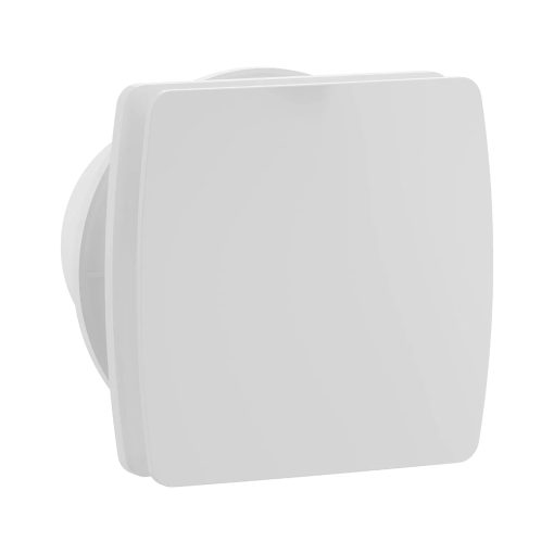 HD XTI szögletes fürdőszobai ventilátor, időzítővel, fényes fehér színben