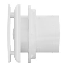 HD XTI szögletes fürdőszobai ventilátor, időzítővel, fényes fehér színben