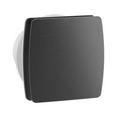   HD XTI szögletes fürdőszobai ventilátor, időzítővel, matt fekete színben