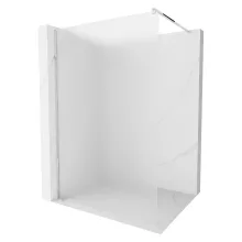 HD Arlo Matt Walk-In zuhanyfal 8 mm vastag vízlepergető biztonsági matt üveggel, 200 cm magas, króm profillal és távtartóval