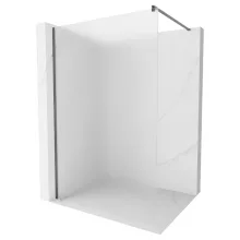 HD Arlo Matt Gun Grey Walk-In zuhanyfal 8 mm vastag vízlepergető biztonsági matt üveggel, 200 cm magas, szürke profillal és távtartóval